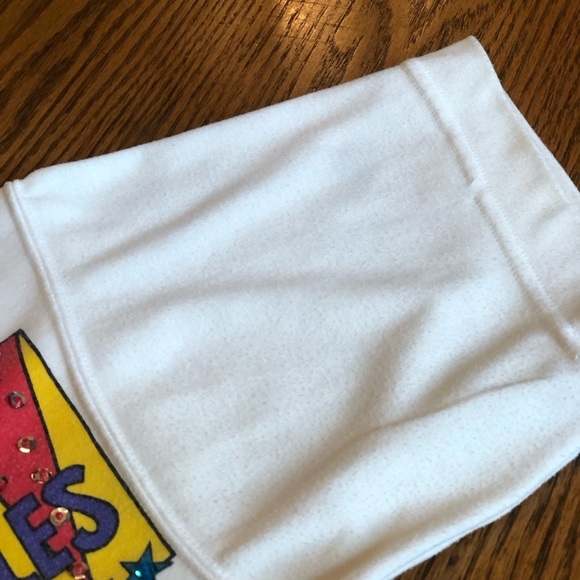 Vintage 90s France Scene Tee Shirt Rhinestones - Picture 9 of 9